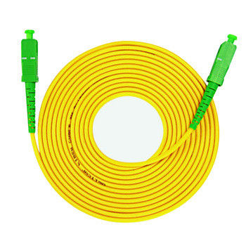 کابل فیبر نوری SC APC 3.0 mm PVC / کابل بلوز فیبر نوری SM زرد