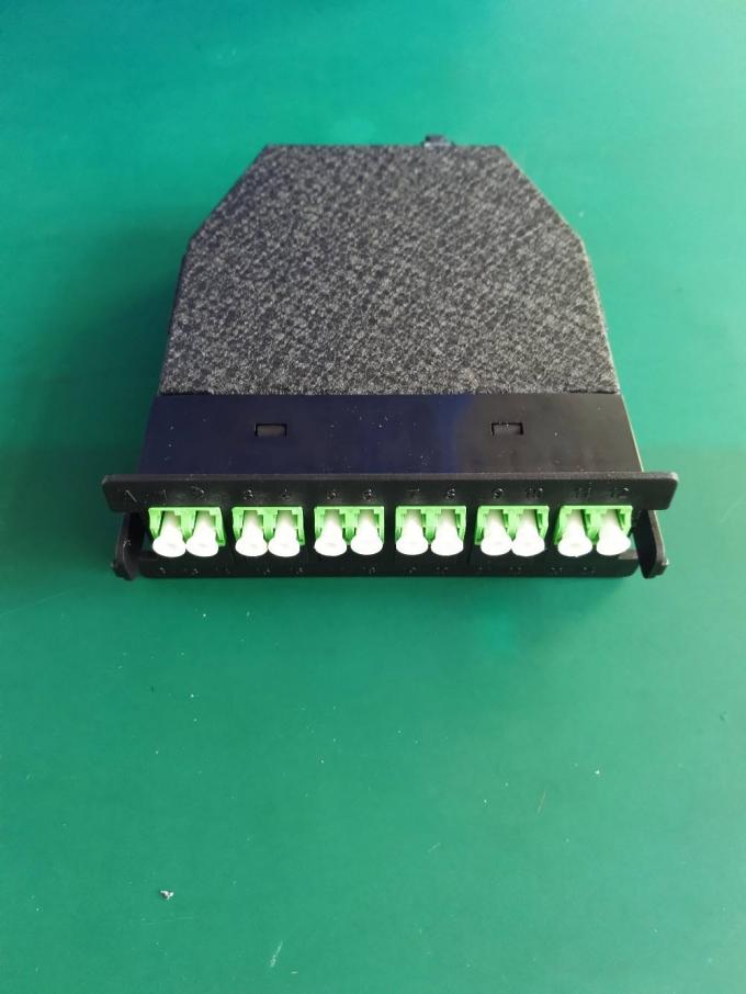 ماژول MTP کاست FTTH پچ پنل فیبر نوری APC UPC 12 / 24 هسته 2