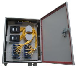 8, 12, 24 ports optional Wall mounted cold Steel Fiber Optic Terminal Box 330 * 183 * 70mm