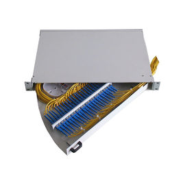 8, 12, 24 ports optional Wall mounted cold Steel Fiber Optic Terminal Box 330 * 183 * 70mm