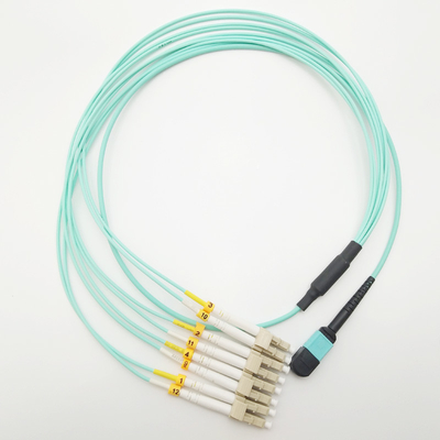 LC DX 2.0mm Fanout Trunk OM3 Mpo 24 Fiber Cable