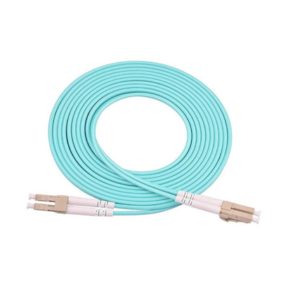 Multimode Lc Lc Connector Om4 Fiber Optic Patch Cord 50/125 Duplex Jumper Lszh Jacket 1m