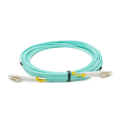 Multimode Lc Lc Connector Om4 Fiber Optic Patch Cord 50/125 Duplex Jumper Lszh Jacket 1m