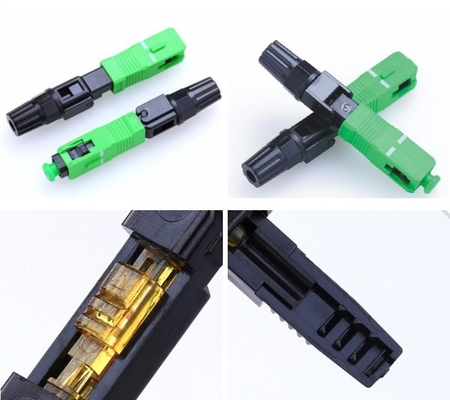 Telecom Networks FTTH SC APC 60dB Fiber Optic Fast Connector