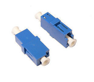 Blue Simplex Plastic Flangeless Lc Fiber Optic Adapter