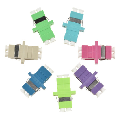 Multimode Beige LC PC Duplex OM1 OM2 Fiber Optic Coupler