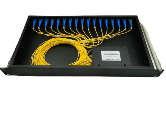 Aluminum 19 Inch Rack Mounted Type 1x32 PLC Splitter