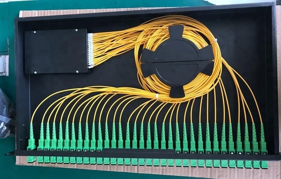 Aluminum 19 Inch Rack Mounted Type 1x32 PLC Splitter