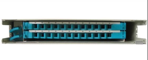 2U 24 Ports Rack Mount Fiber Optical FTTX ODF Closed Frame