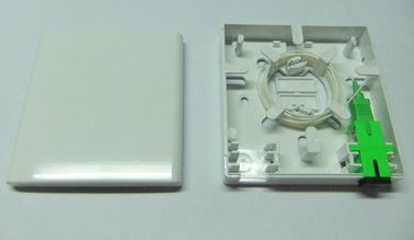 ABS White color Customer Fiber Optic Terminal Box for Use in FTTH indoor application, home or work area