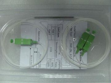 Return Loss>45dB 1310 / 1550nm 1×2 Various coupling splitting ratios Fiber Optic Splitter