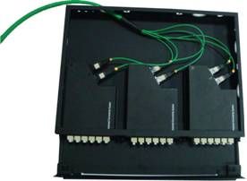 96Port ISO SGS Black Sliding tray design MTP / MPO cassette available for the installation of FC / SC adapters