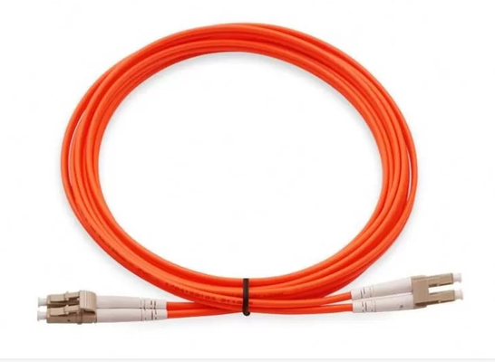 Red Cable LC 3.0mm 3M Duplex Om1 Fiber Optic Patch Cords