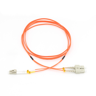 OM1 62.5/125 LC To SC Duplex LSZH Fiber Optic Patch Cords