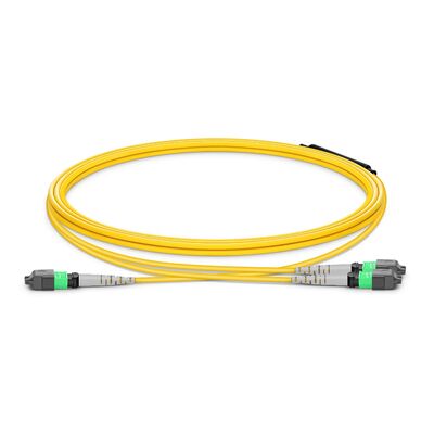 کیفیت کابل انشعاب MTP با 8 درجه APC و فیبر خم‌ناپذیر G.657.A1 برای اتصالات مرکز داده با درجه ایمنی حریق OFNP کارخانه