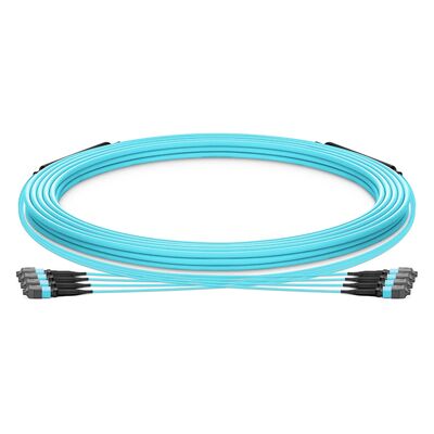 کیفیت کابل MTP با 0.20dB کم IL 48F OM3 OFNP با درجه ایمنی آتش برای مراکز داده با چگالی بالا کارخانه