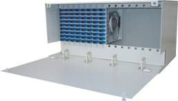 19'' rack mounted Slot type Module Fiber Optic Splitter for FTTH 222.5 x 482 x 250mm