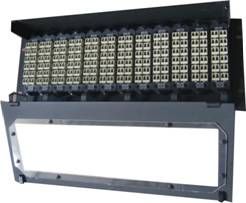96Port ISO SGS Black Sliding tray design MTP / MPO cassette available for the installation of FC / SC adapters